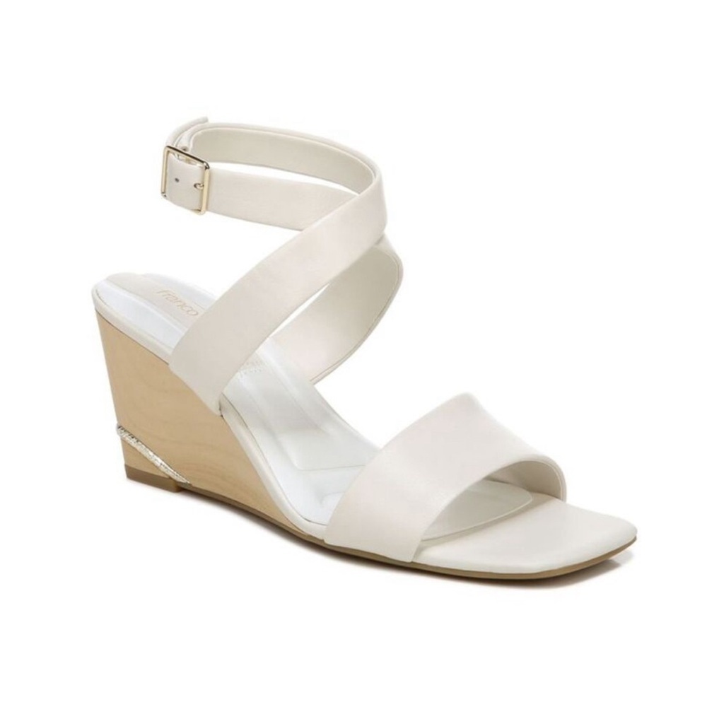 Franco Sarto Stud Ankle Strap Wedge Sandal